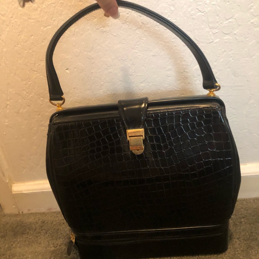 Faux luxury business bag
